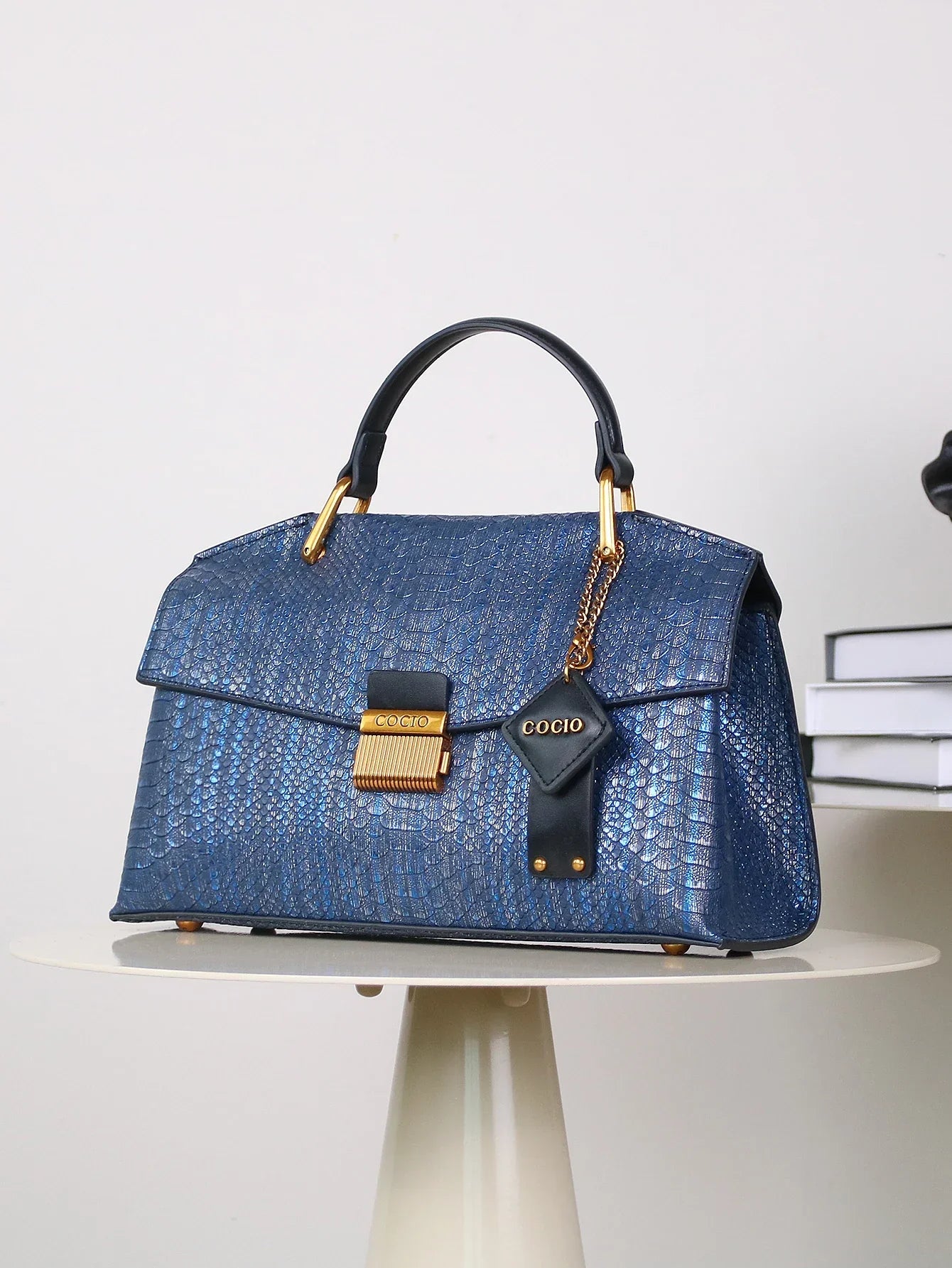 Emma™ | Snake-Textured Handbag