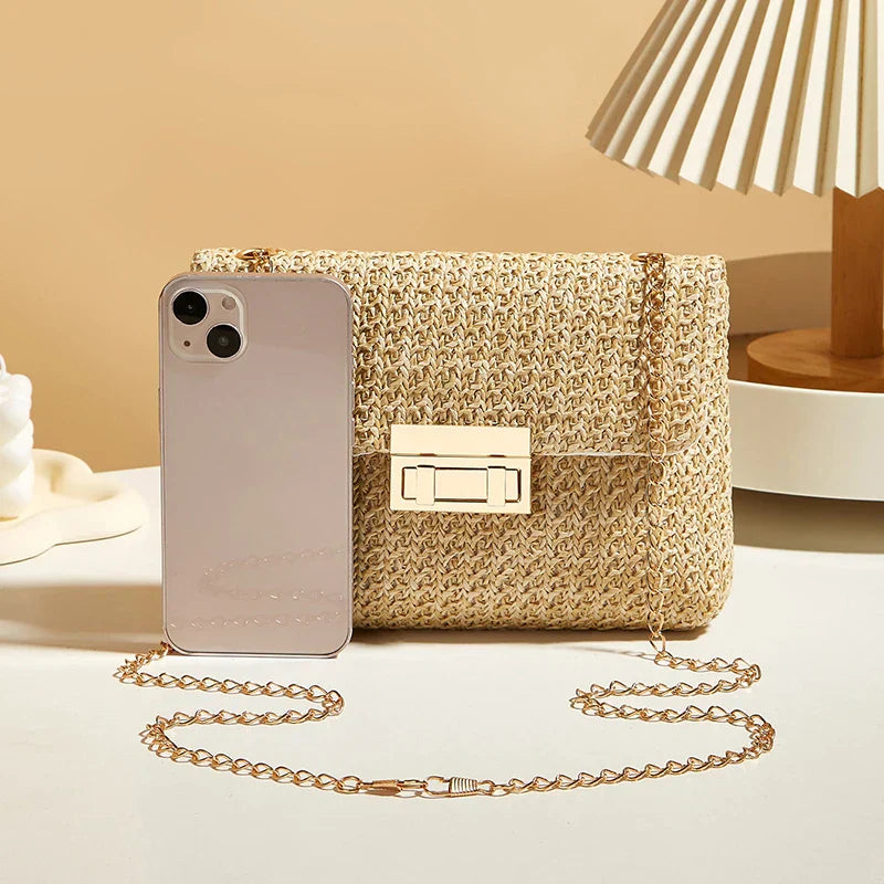 Isla Woven Chain Bag