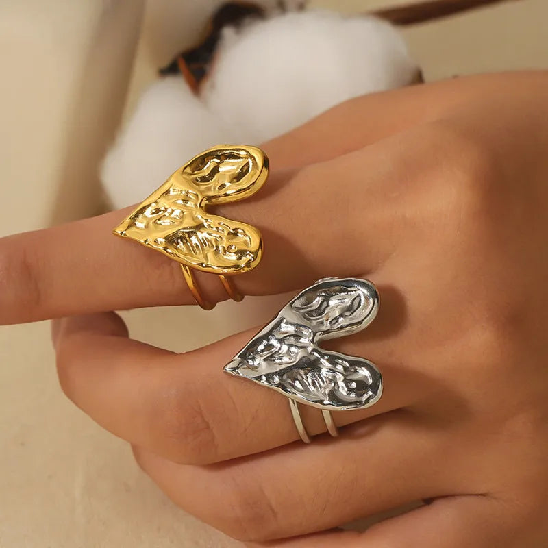 Amara Golden Heart Ring