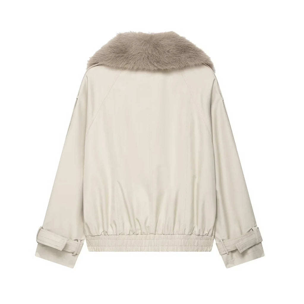 Camille Fur-Trim Trench