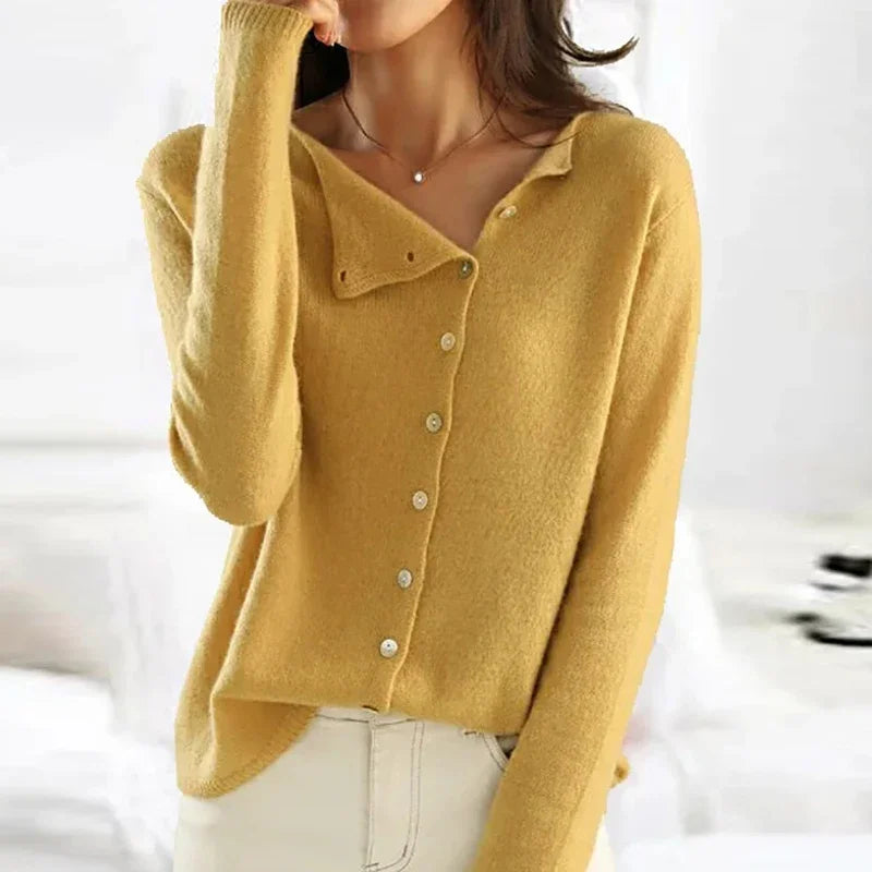 Isla™ | Button-Detail Knitted Cardigan