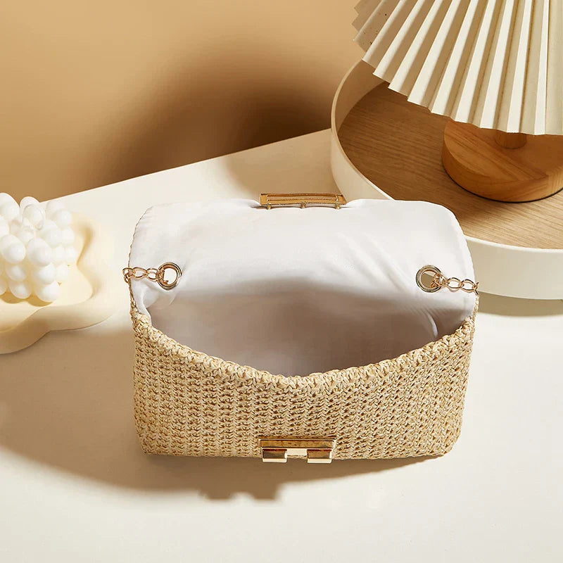 Isla Woven Chain Bag