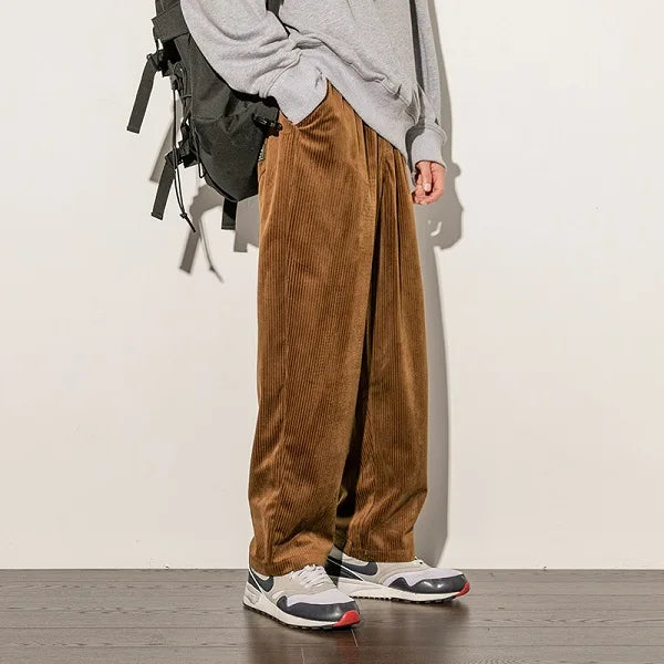 Men's Straight-leg  Corduroy Pants