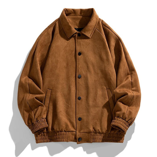 Luxurious Suede Bomber Jacket