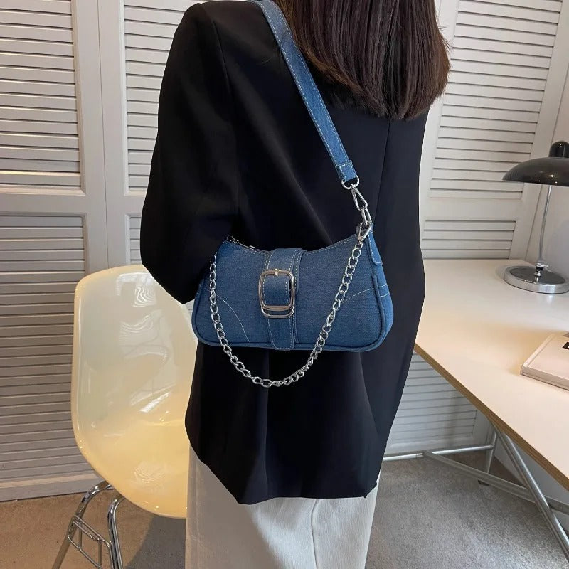 Seraphina™ | Denim Casual Shoulder Bag