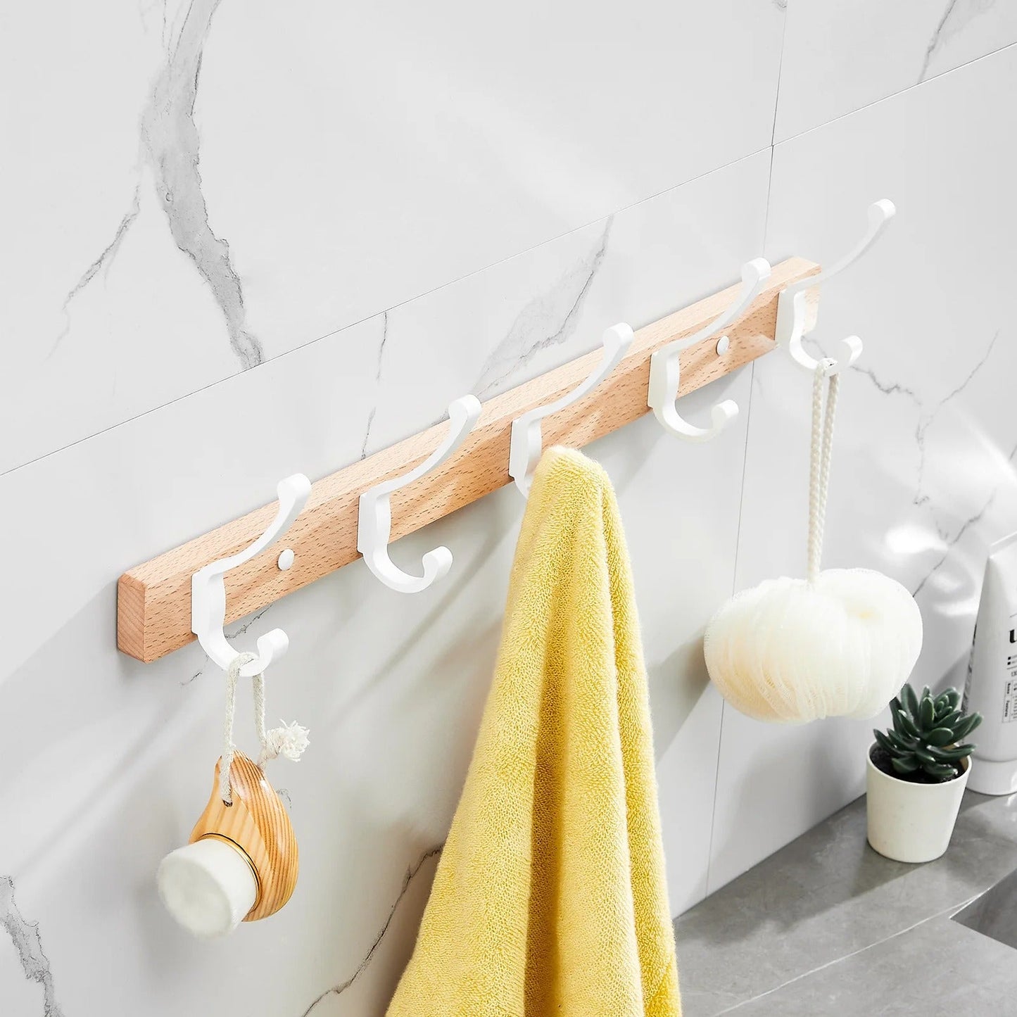 WoodLock Towel Rack